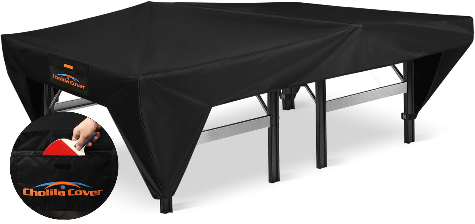 Ping Pong Table Cover - Outdoor/Indoor Premium Durability Oxford Fabric, All Weather Resistant, Perfect for Families and