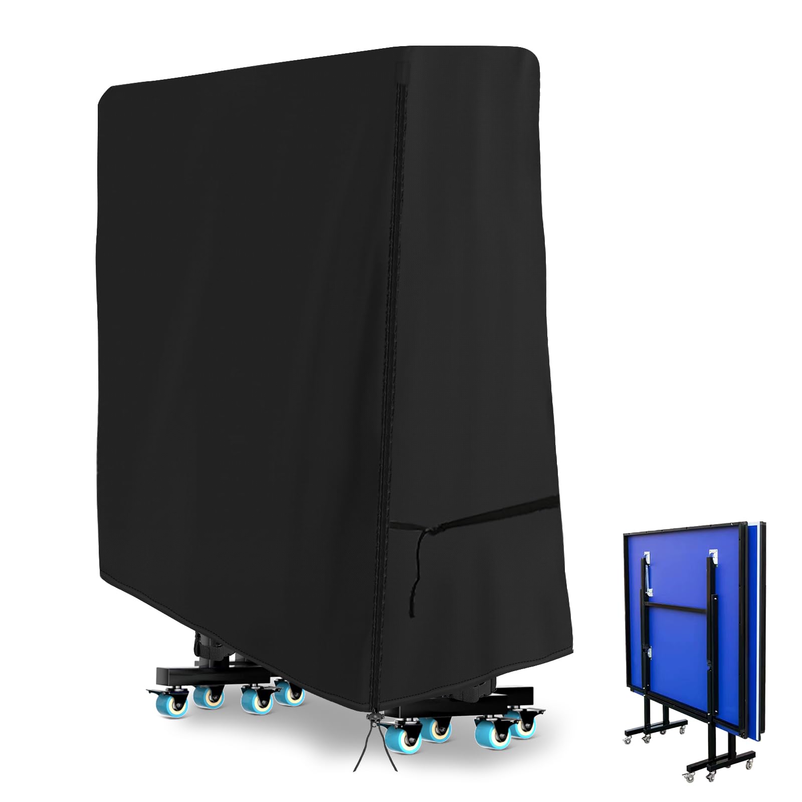 Upgraded Waterproof & Heavy-Duty Saking Ping Pong Table Cover for Indoor & Outdoor Use
| Windproof & Sunproof 64''L x 2