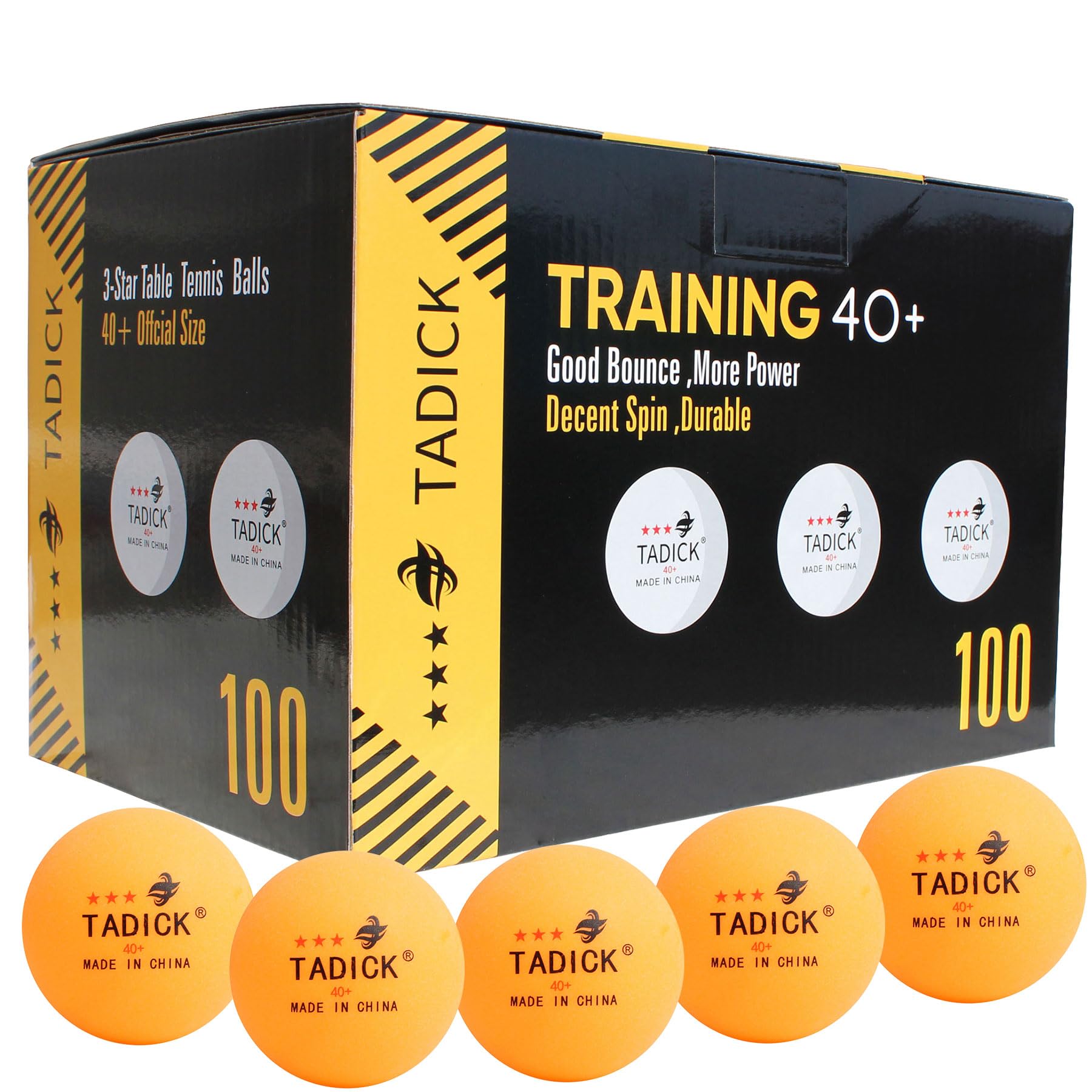 High-Quality 100 Pack 3-Star Training Ping Pong Balls for Beginners and Advanced Players - Premium Table Tennis Balls
|