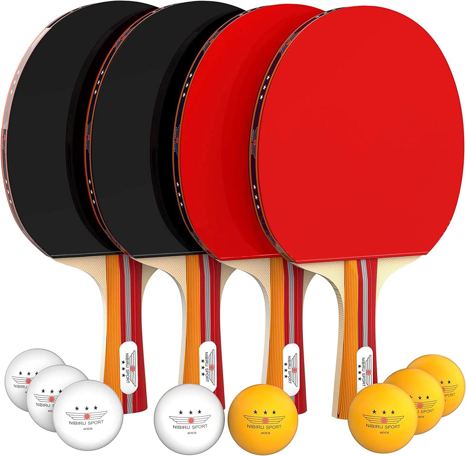 NIBIRU SPORT Professional Ping Pong Paddle Sets for Table Tennis Enthusiasts
| NIBIRU SPORT 2 Paddle or 4 Paddle Table
